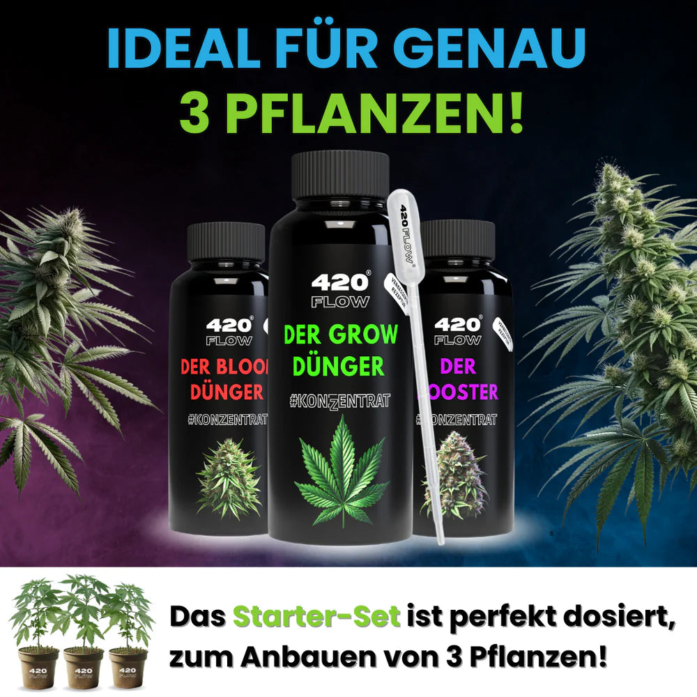 Das Starter Set Grow, Bloom & Booster 3 x 500ml
