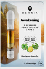Bild in Galerie laden, Awakening - Kartusche, 60% CBG, 40% CBD, Zitrone, Minze, grüner Tee, 1 ml