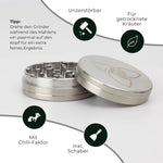 Bild in Galerie laden, Edelstahl Hizen Grinder 2-teilig 63mm glänzend