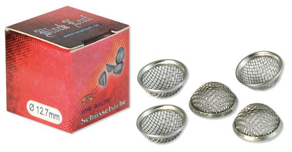 Schüssel – Siebe Stahl, 5er Set, ROT 12,7mm