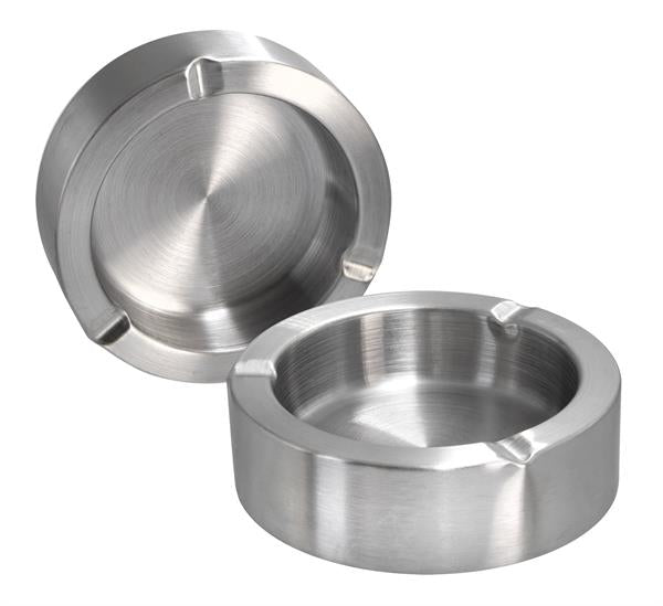 Tischaschenbecher Edelstahl rund, ca. ø 90mm