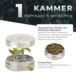 Bild in Galerie laden, Edelstahl Hizen Grinder 2-teilig 63mm glänzend