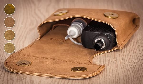 Leder E-Zigaretten Etui / Gürteltasche