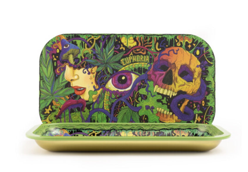 Rolling Tray Set with Magnetic Cover, Diverse