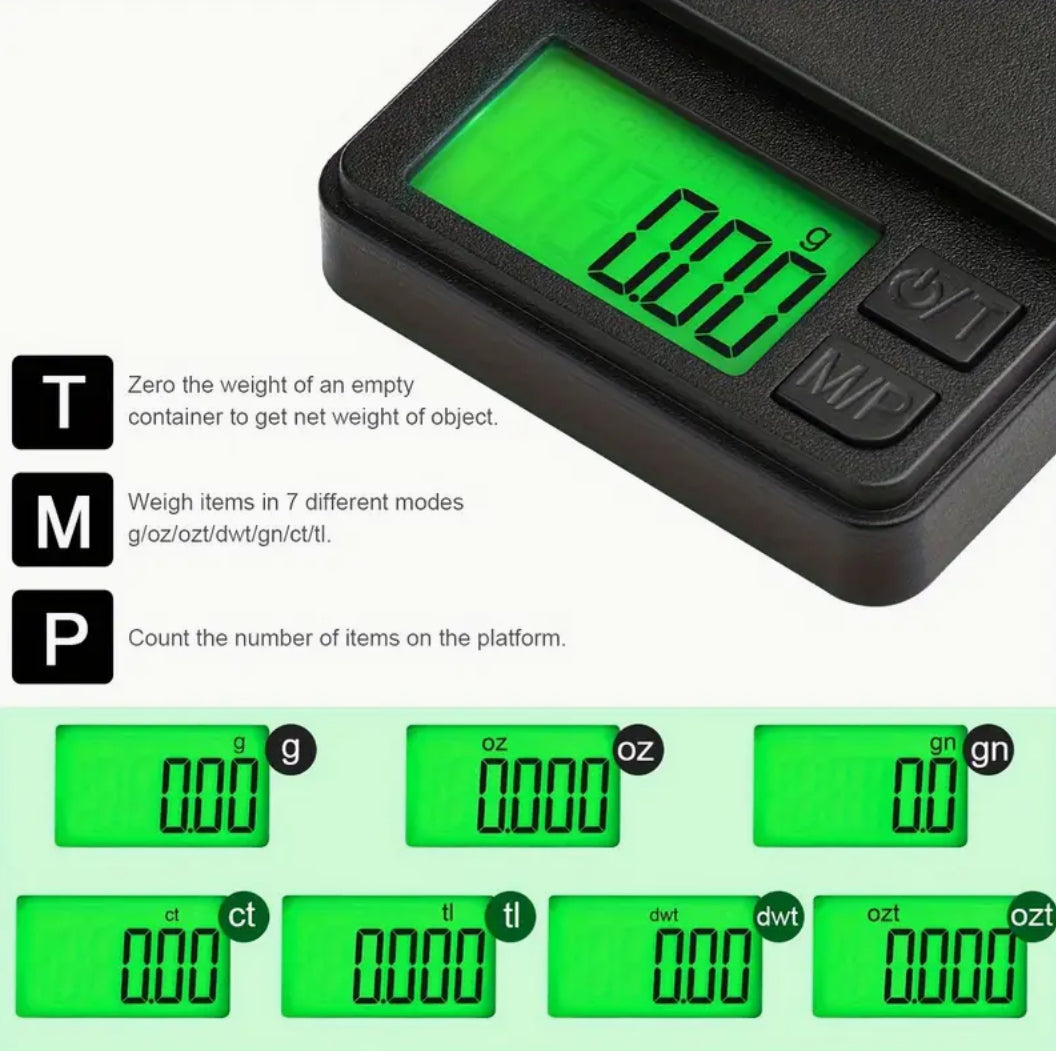 Digitale Mini-Waage, 0,01 bis 200g
