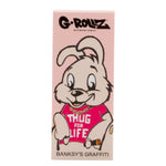 Bild in Galerie laden, G-Rollz | Banksy's Graffiti 'Thug for Life' PINK Filter Tips 2,5 X 6cm 50 Tips Book