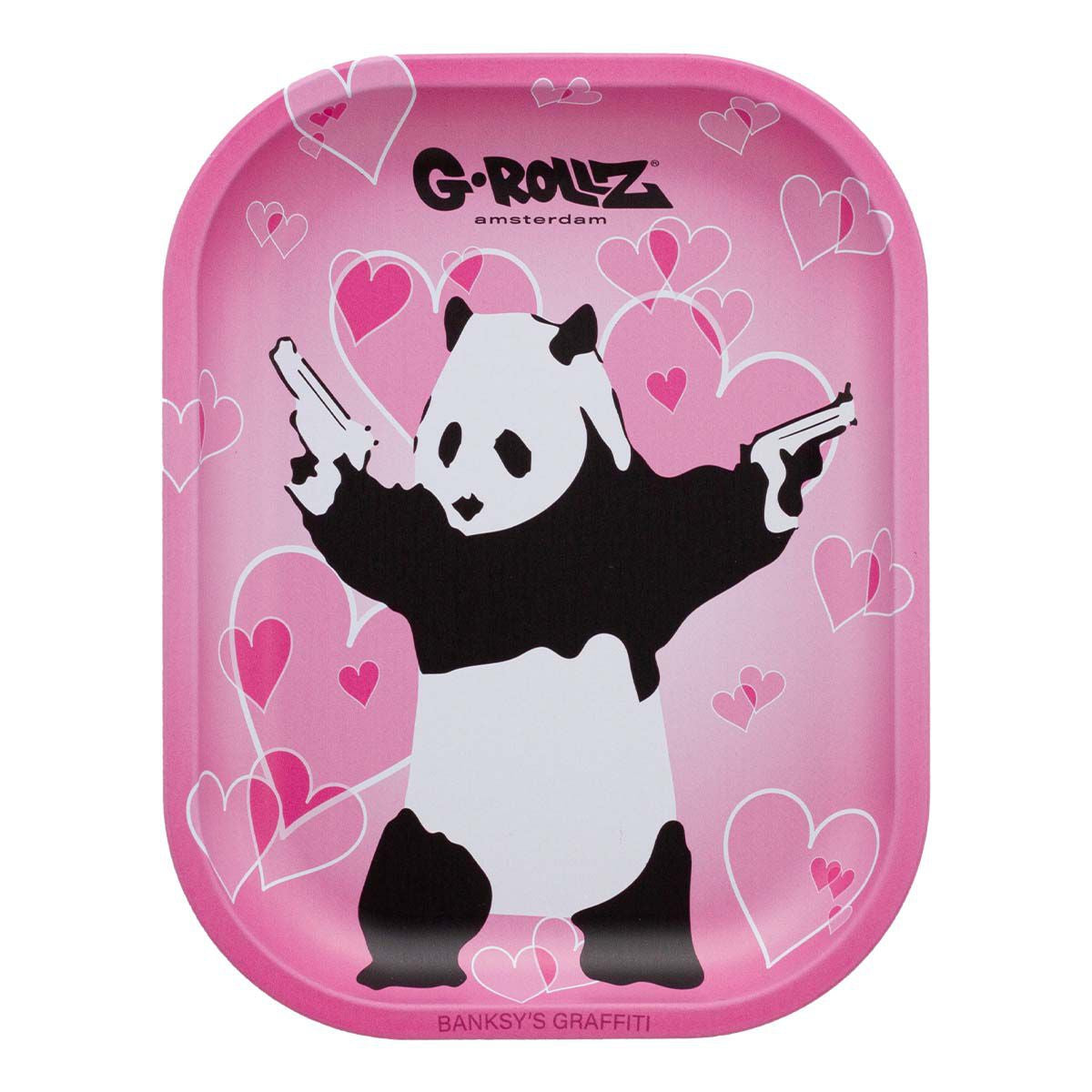 G-Rollz | Banksy's Graffiti 'Panda Gunnin' Small Tray 14x18 cm