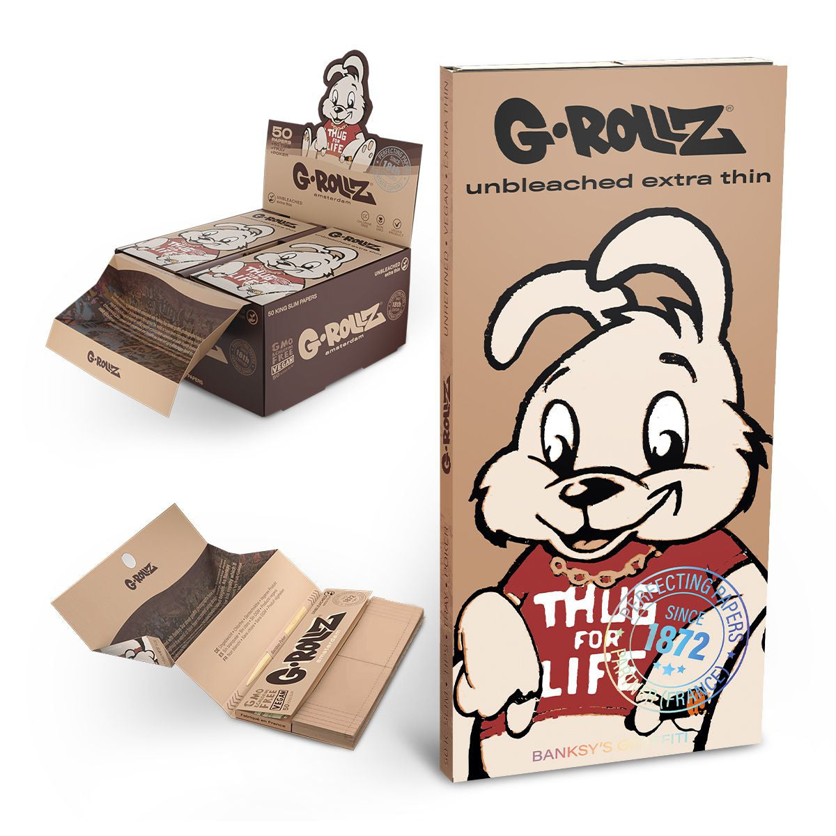 G-Rollz | Collector 'Colossal Dream' Thug for Life, 'Flower Thrower', Dr. Whiskerz, Unbleached