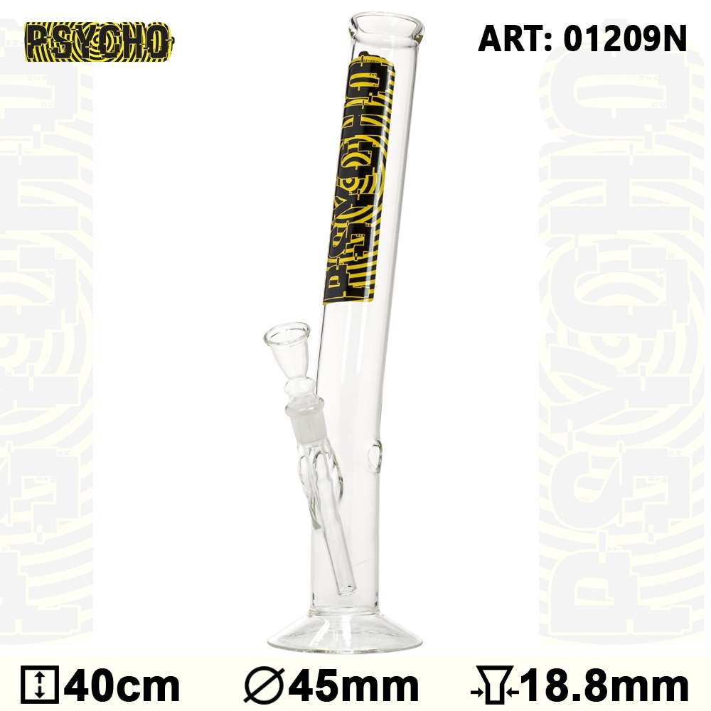 Psycho | Bong Glas -H:40cm-Ø: 45mm - SG:18.8mm
