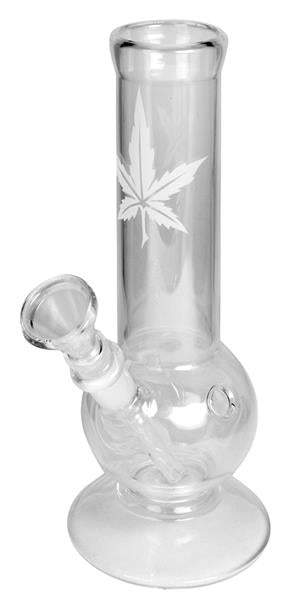 Glas Bong "Sand Leaf"