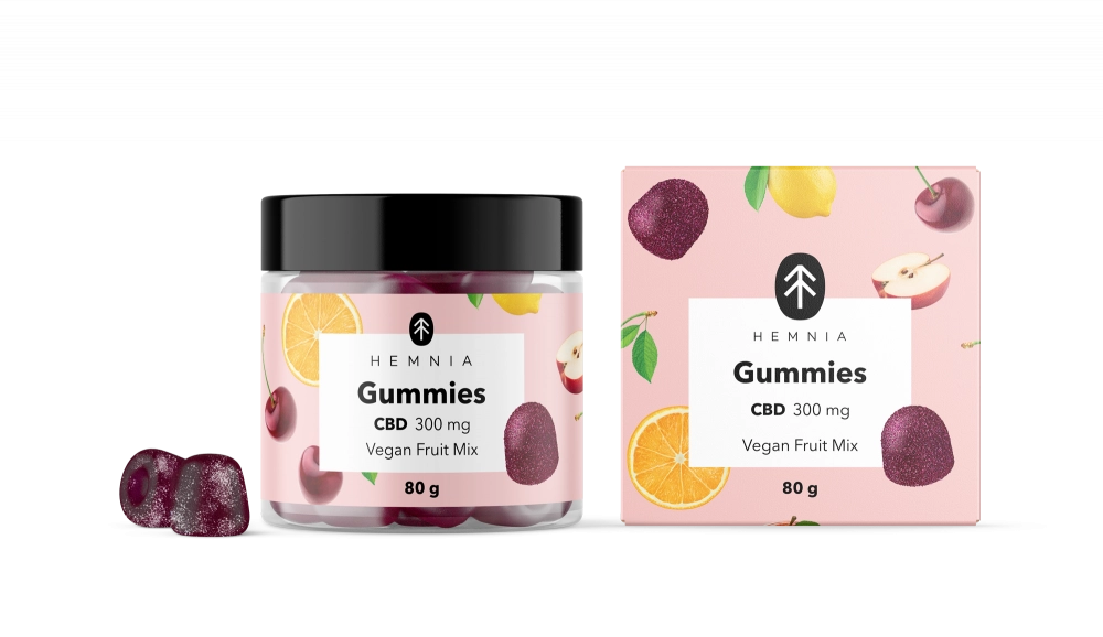 Gummibärchen, Fruchtmix, 300 mg CBD, 30 Stück x 10 mg, 80 g