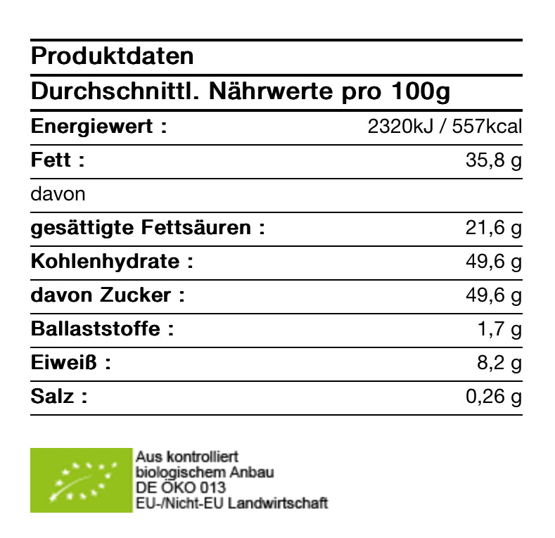 Canalade© white weiße Schokolade 100g