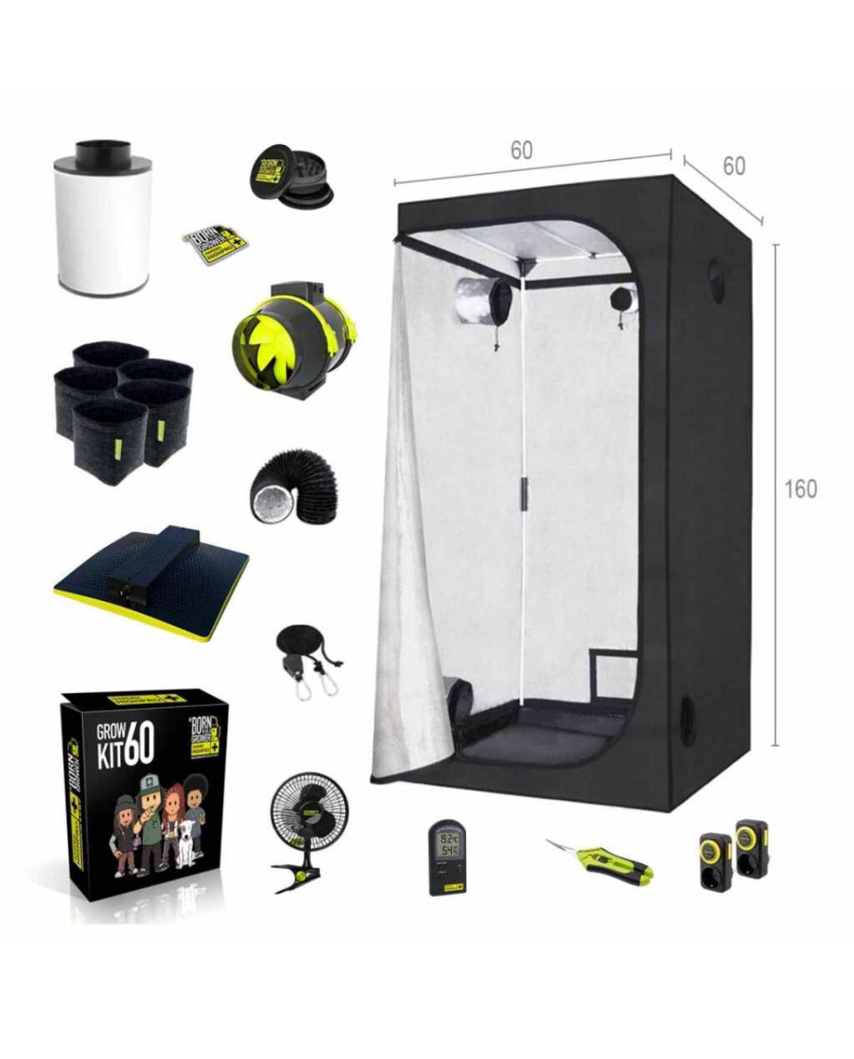 Grow Zelt Set 60x60x160cm | LED mit 60 Watt | Garden Highpro