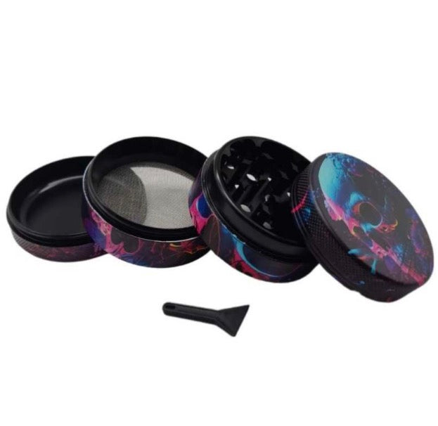 GRINDER 4-TEILIG XL | TOTENKOPF 1 | 55 MM