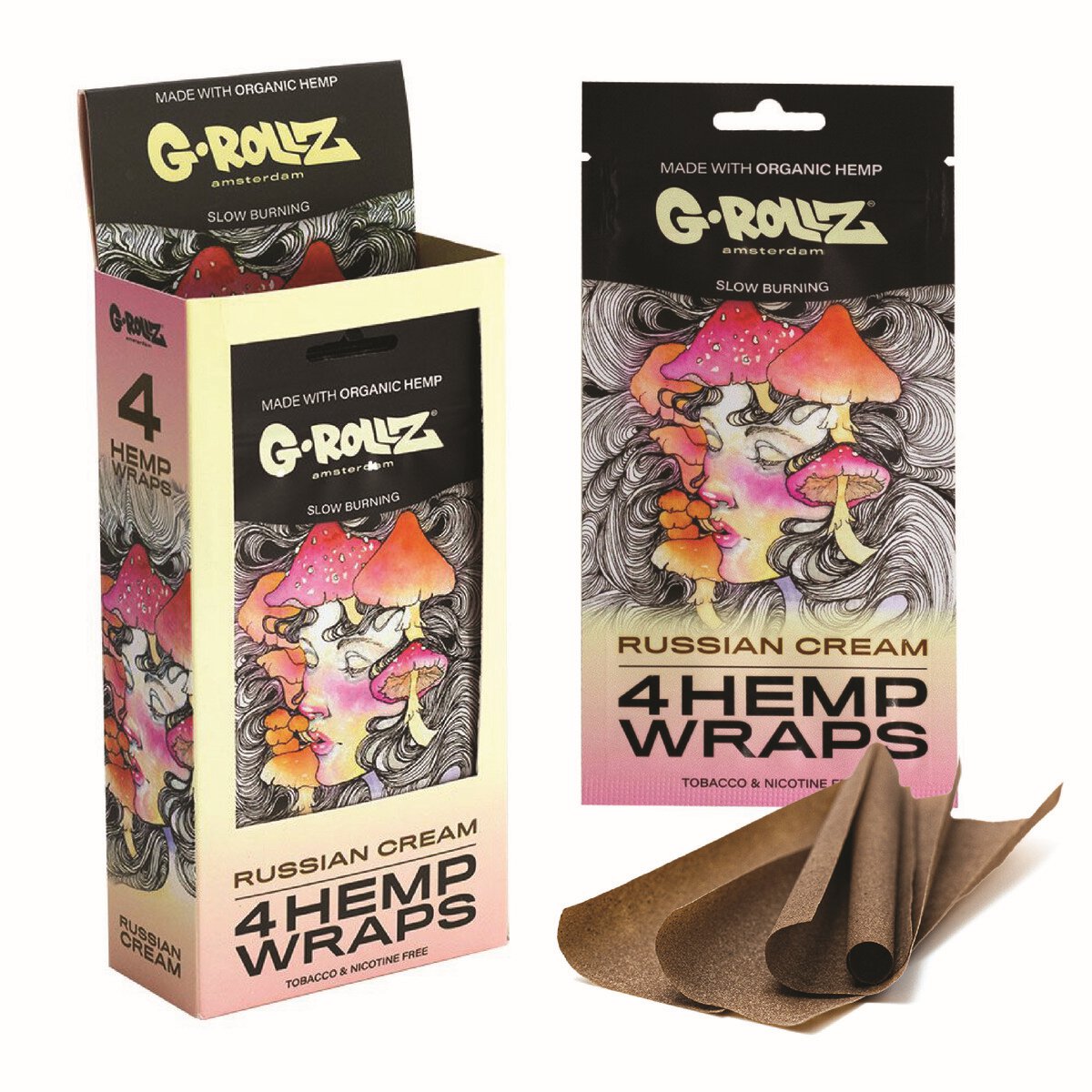 G-Rollz | 4x 'Russian Cream' Hemp Wraps