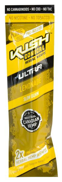 Kush Ultra Herbal Cones King Size BLUE (Berries), Lemon