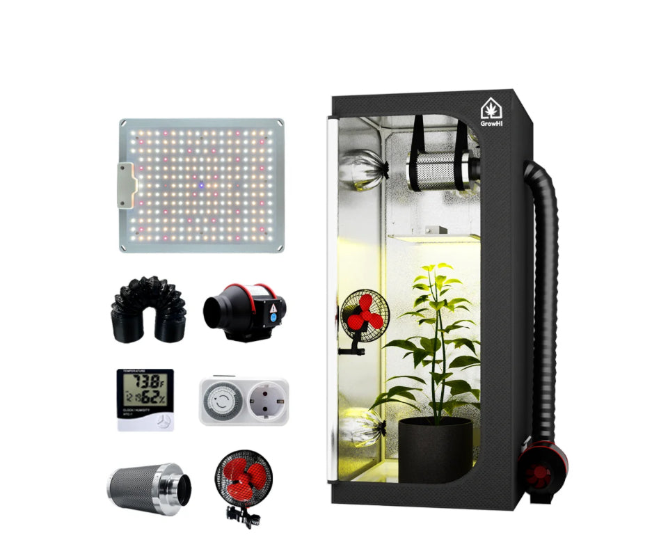 Growbox Zelt Komplettset – 70x70x160cm