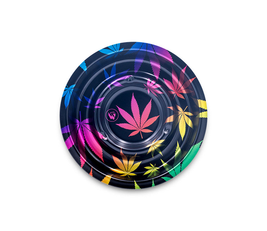 B4 FIRE-FLOW™ Metal Coffeeshop Ashtray Leaves Gradient (⌀136 mm)