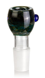 Bild in Galerie laden, Glas-Kopf rund, großer Durchlass, 7cm, SG 18,8mm, schwarz