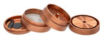 Bild in Galerie laden, V-Syndicate Gridlock Metall Grinder/Pollinator 4 part, ø 72mm, Rosé Gold