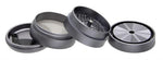 Bild in Galerie laden, V-Syndicate Gridlock Metall Grinder/Pollinator 4 part, ø 72mm, Gun Metal
