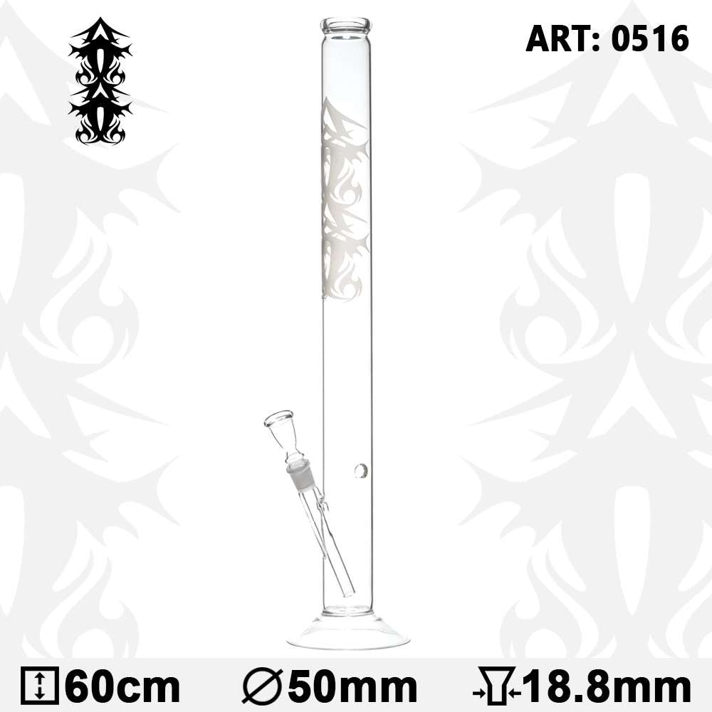 Tribal | Tattoo Glas Bong- H:60cm- Ø:50mm- SG:18.8mm