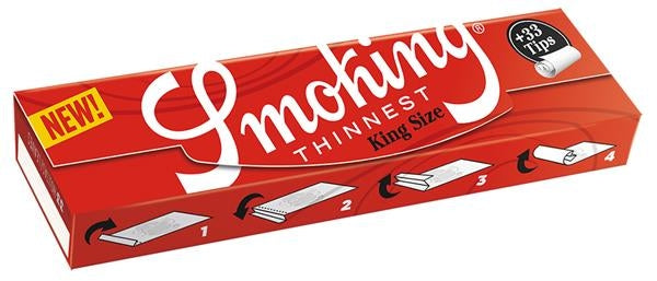 Smoking Thinnest (rot) King Size Papier