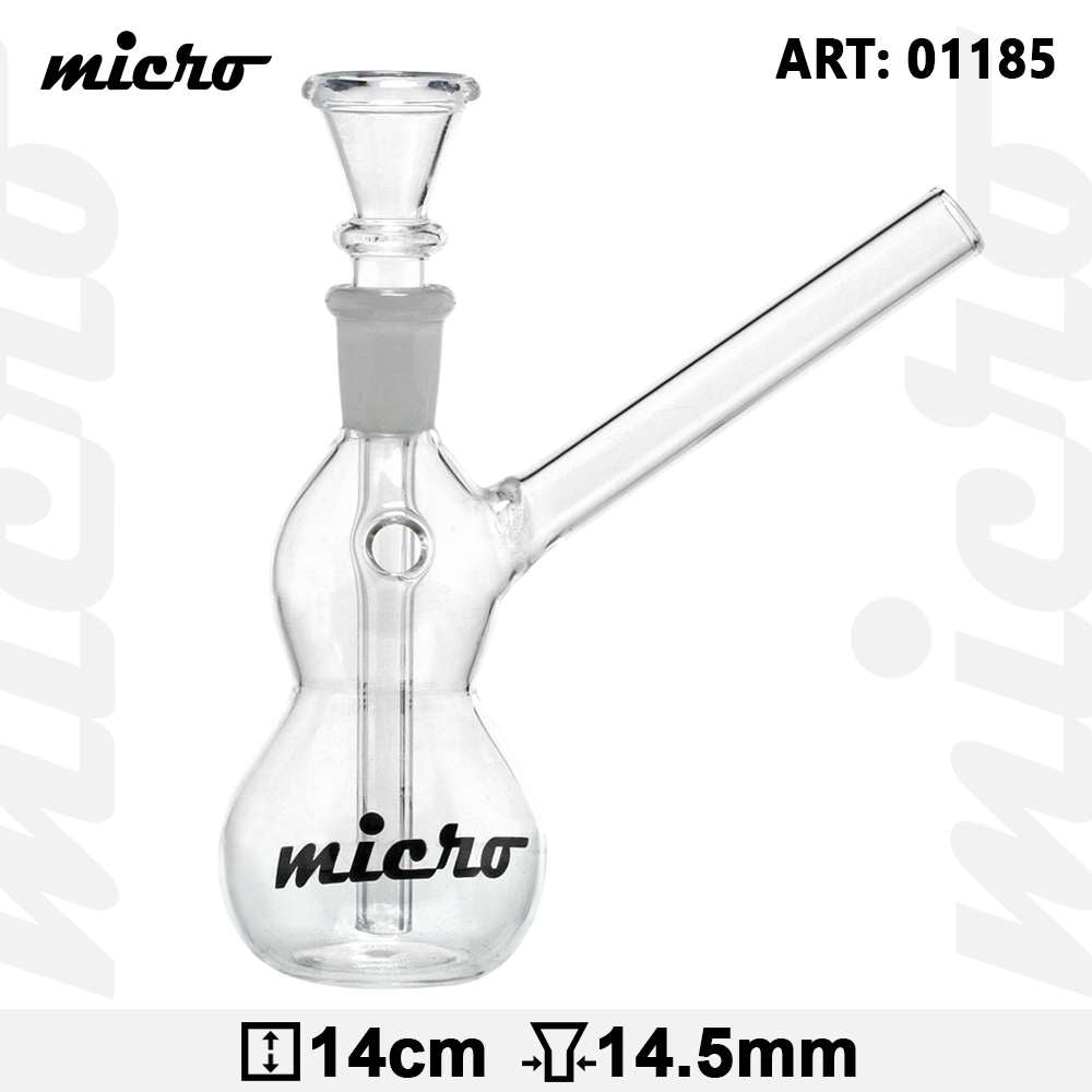 Mikro | Glas Bong-H:14cm-Fassung:14.5mm