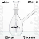 Bild in Galerie laden, Mikro | Glas Bong - H:14cm - Sockel:14.5mm