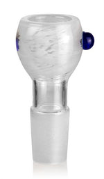 Bild in Galerie laden, Glas-Kopf rund, großer Durchlass, 7cm, SG 18,8mm, weiß