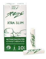 Bild in Galerie laden, PURIZE® XTRA Slim Size Aktivkohlefilter 9mm, 10 Filter