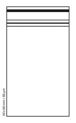 Bild in Galerie laden, Zip-Tütchen, 60µm, 40x60mm, BLACK LINE