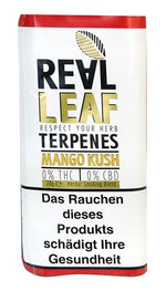 Bild in Galerie laden, REAL LEAF mit MANGO KUSH Terpenen Kräutermischung-Tabakersatz