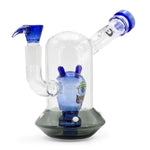 Bild in Galerie laden, Grace Glass | Spaceship Alien Bong (Blue) - H:18cm - Ø:70/25mm - SG:18.8mm