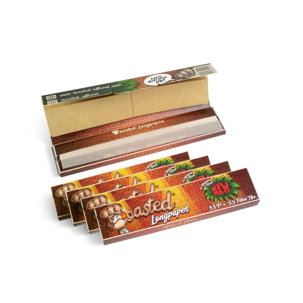 TOASTED LONGPAPERS (HANF) + FILTER TIPS KINGSIZE SLIM HEFT
