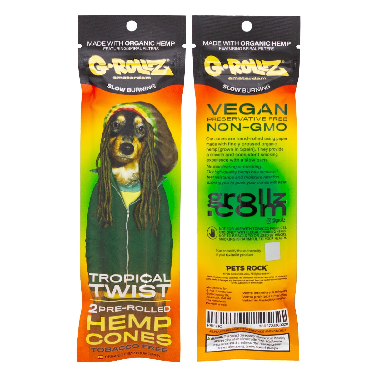 G-Rollz | Banksy's Graffiti - 2x 'All Natural' Pre-Rolled Wraps
