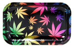 Bild in Galerie laden, Rolling Tray Dreh-Tablett, Metall, SMALL "LEAVES GRADIENT Metallic"
