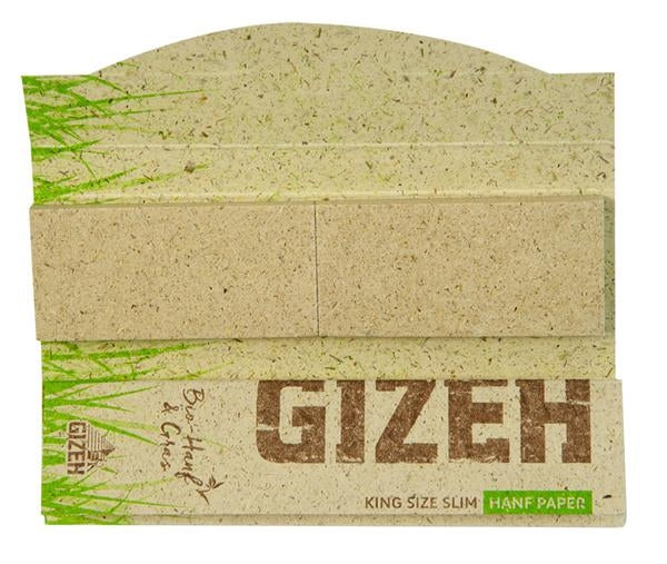 Gizeh Hanf & Gras King Size Slim Zigarettenpapier und mit Tips