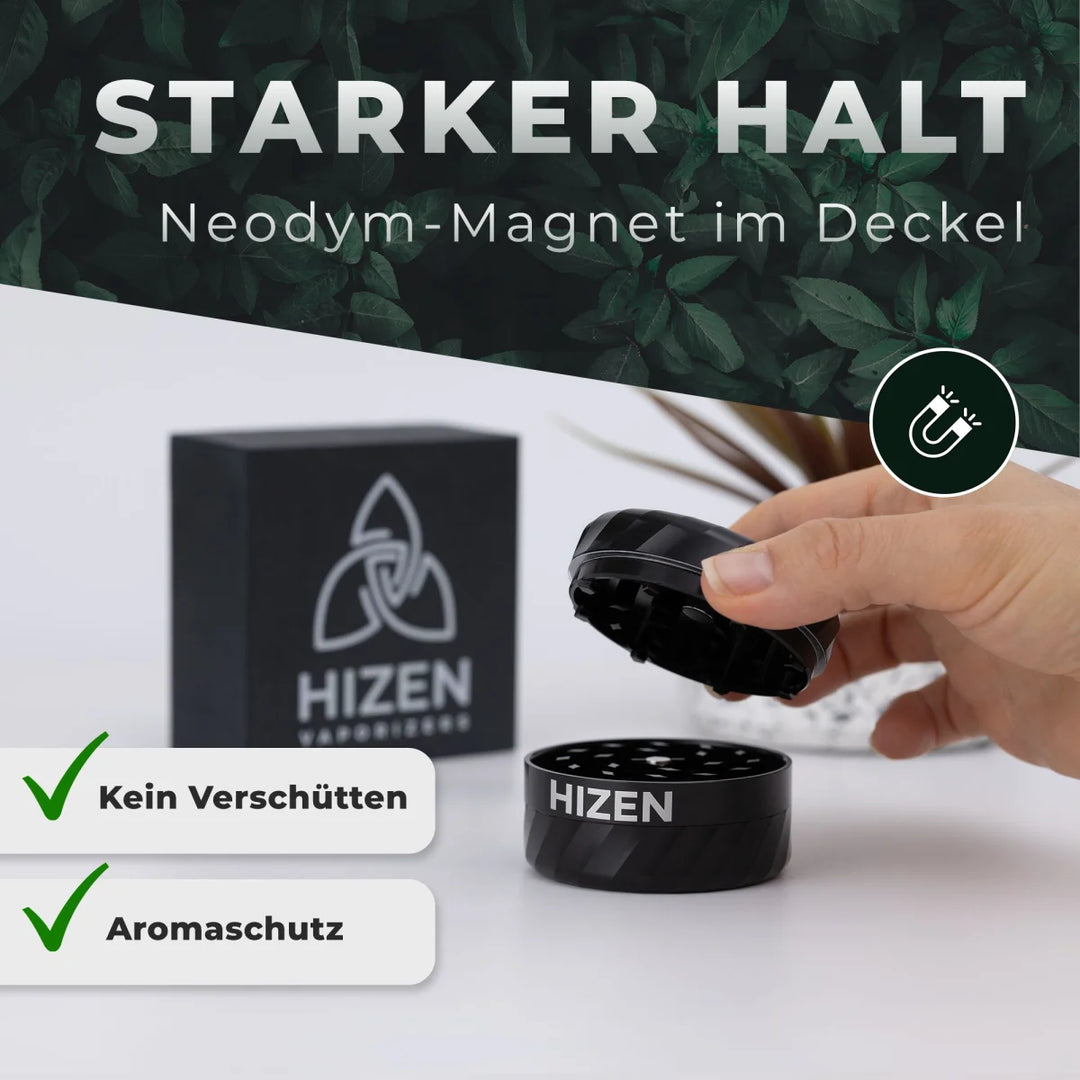 Alumium Hizen Grinder 3-teilig 63mm