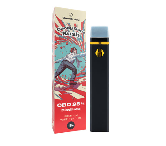 CBD Einweg-Vape-Pen Candy Cane Kush, CBD 95 %, 1 ml