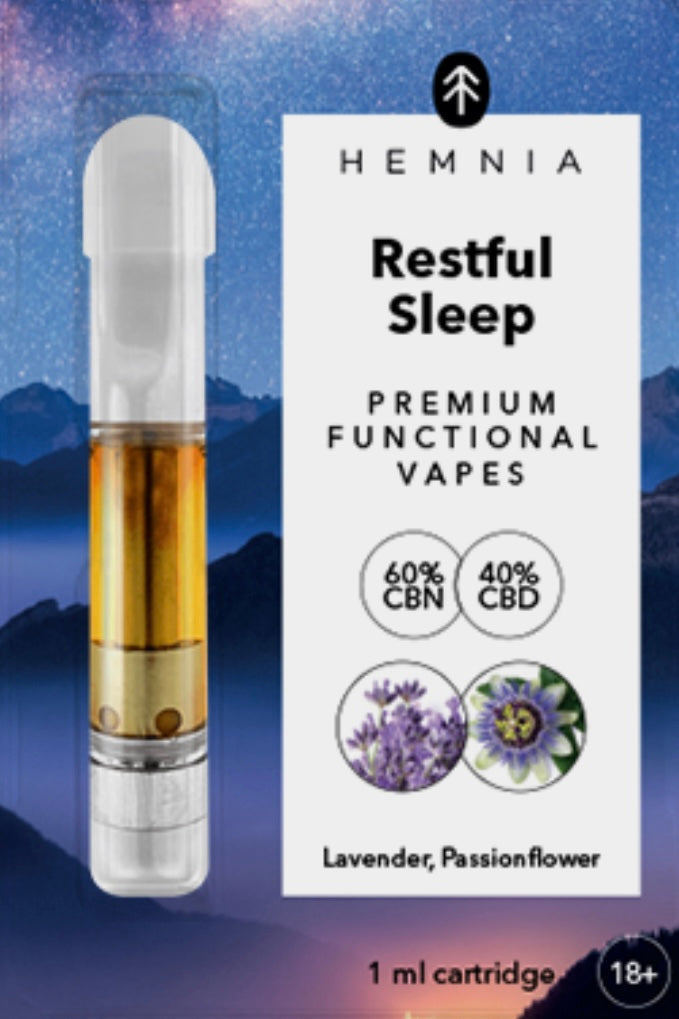 Restfull Sleep - Kartusche CBD, CBN, Lavendel, Passionsblume, 1 ml