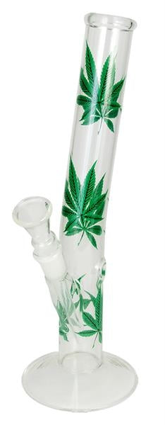 Glas Bong, 26cm, Hangover "Multi Leaf"