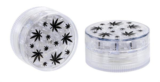 Grinder/Polinator Kunststoff, 4part, "Leaf"