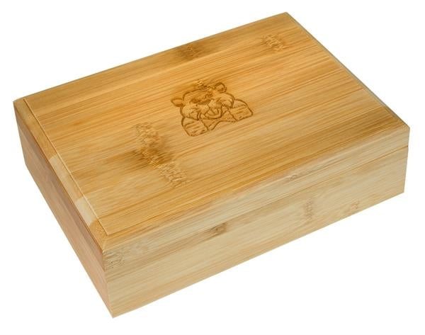 Dreh-Tray / Aufbewahrungsbox Holz "Beaver", rechteckig groß