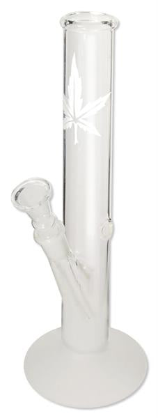 Glas Bong Sand Leaf, gerade Rauchkammer