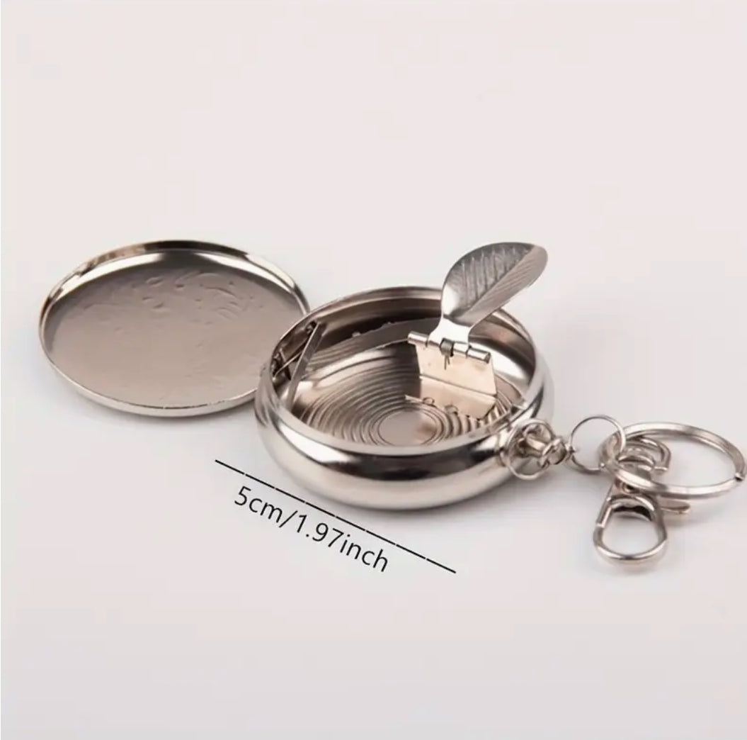 Taschenaschenbecher, klein, mit Anhänger