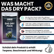 Das Dry Pack 62 % – Feuchtigkeitsregulierer,