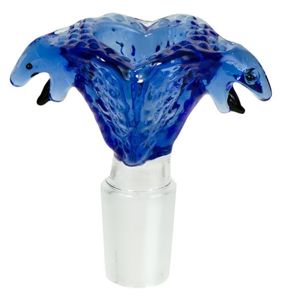 JAXX Glas-Kopf "Cobra Kai‘‘, 7cm, Schliff: 18,8mm, diverse Farben
