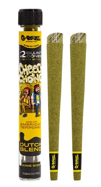 G-Rollz "The Dog" +  "Cheech & Chong" Terpene Infused Herbal Blunt Cones, 2 Stück
