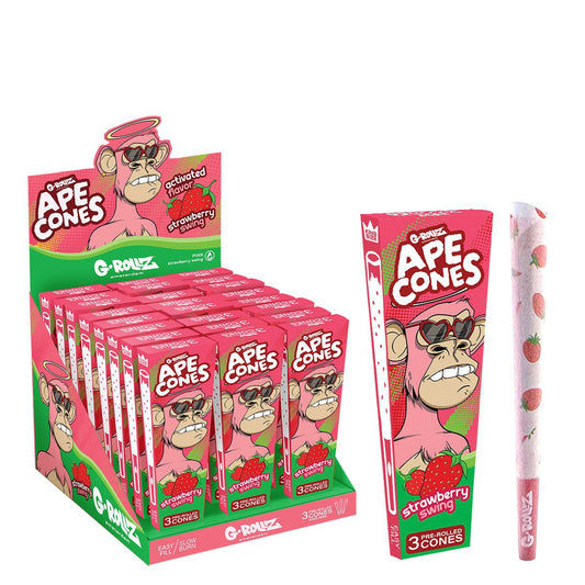 G-Rollz | Ape Cones "Strawberry" - 3 Pop Cones